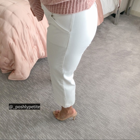 Forever 21 white cropped wide pants - Picture 7 of 10